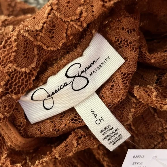 NWT Jessica Simpson Maternity Lacy Mini Dress - Picture 4 of 14